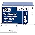 Tork 471069 Hand Towel, Xpress Multifold, 1-Ply, Blue (Pack of 3000)
