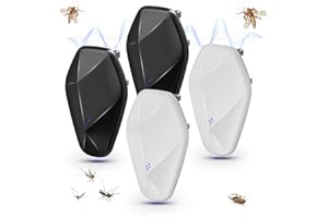 XSWCCJJ 5.0 Upgraded Ultrasonic Pest Repeller 【Deworming Effect 99.99%】Pest Repellent Ultrasonic Plug In 4PCS Upgraded Powerful Mouse Repellent plug in Pest Control, Effective Against for Mice, Rats