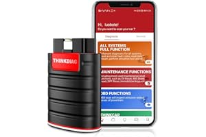 thinkcar ThinkDiag OBD II Scanner Outil d'analyse OBD II pour véhicule, Lecteur Code Voiture équipé de Fonctions de 15 réinitialisation pour Systèmes Complets,ECU Scanner,pour iOS et Android