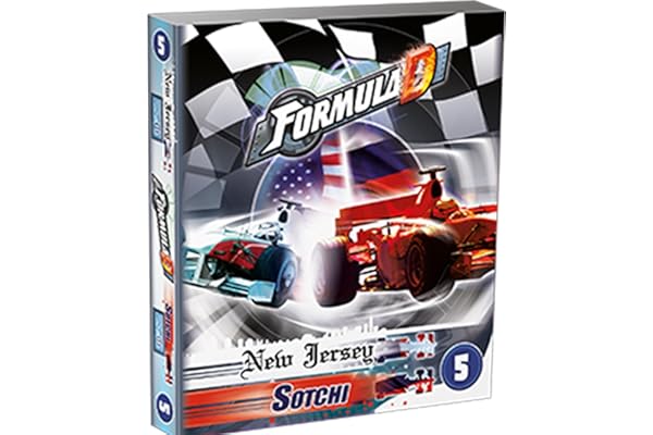Asmodee Zygomatic | Formula D - Extension New Jersey/Sotchi | Jeu de société | À partir de 14 Ans | 2 à 10 Joueurs | 60 Minutes