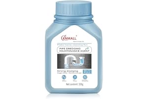 GENERIC Drain Unblocker, Powerful Cleaner 320g, Removes Hair, Grease & Soap Scum,Sink and Drain Cleaner, Toilet Cleaner, Drain Unblocker Powder (1pcs)