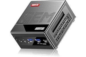 ‎AOOSTAR AOOSTAR GEM10 Mini PC, Ryzen7 7840HS Mini Desktop Computer, 16GB RAM+512GB SSD, Micro Gaming PC Win11 Pro 4K@120Hz 3-Display/Oculink/DP1.4/USB4/4xUSB3.2/2x2.5G RJ45/WiFi6, Supermini