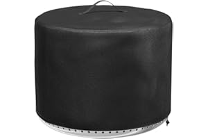 GLOWYE Fire Pit Cover for Solo Stove Yukon 27 Inch Stove Yukon 2.0, 600D Waterproof Heavy Duty Round Fire Pit Cover for Outdoor Camping