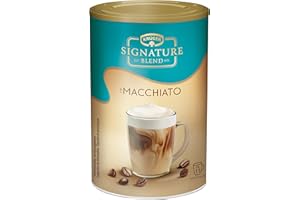KRÜGER Signature Blend Macchiato 200g Dose, löslicher Bohnenkaffee & cremige Milch mit köstlicher Schaumkrone