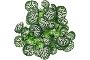 Smoothedo-Pets Betta - Decoración de cueva de acuario, adornos de decoración de peceras, plantas de seda artificiales, almohadilla de hoja betta, hamaca (hierba-B)