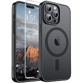 SUPFINE iPhone 15 Pro Max i&ccedil;in Manyetik Kılıf [MagSafe ile Uyumlu] [10 FT Askeri Sınıf D&uuml;şme Koruması] İnce Şeffaf Mat Darbey