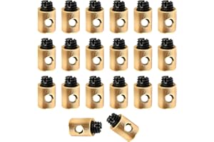 CELIODD 20 PCS Schraubnippel Bowdenzug Nippel Bremskabel Nippel Schrauben Bremskabel Nippel Schrauben Ersatz Schraubnippel Ausreichende Menge Geeignet für Fahrräder Motorräder Autos 5x6mm