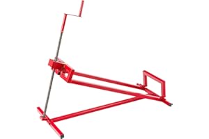 Arebos Podnośnik kosiarki | 450 kg | Kąt nachylenia ok. 45° | Czerwony | Stabilny i solidny