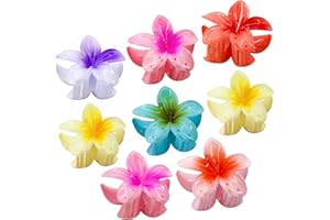 SRECCO 8 PCs weibliche Haarklammern, Nicht -Flip -Haarzange, Hawaii -Haarzubehör für dicke und feine Haare, Geschenke für Frauen und jugendliche Mädchen