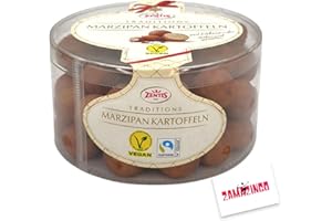 Zentis Marzipan Kartoffeln 500g | mit Kakaopuder verfeinert | Vegan und Fairtrade Schokolade | inklusive Zama4Zingo Karton (1er Pack)
