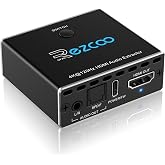 HDMI Audio Extractor 2.1 4K 120Hz VRR ALLM, ARC Switch 2 IN 1 OUTPUT, HDMI Audio Converter to SPDIF Optical 7.1/5.1CH