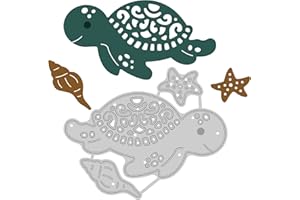 GLOBLELAND Fustelle Tartaruga Metallo Taglio Muore Animali Taglio Muore Stencil Modello Fustelle in Metallo per Stencil in Metallo per Carta Scrapbooking Decor
