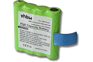 vhbw NiMH Batteria 700mAh (4.8V) per Radio Walkie Talkie Motorola TLKR T3, T4, T5, T6, T7, T8, T50, T60, T61, T80 come IXNN4002B, LIS-P14MAA03A1AX.
