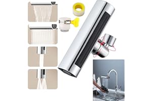 TAIZER Extension Grifo,Grifo Cocina Extensor Universal Difusor Grifo Lavabo 360° Grifo Giratorio Aireador Grifo Splash Filter Faucet Latón Extensor Grifo Multifuncional Diámetro de la interfaz 22 mm
