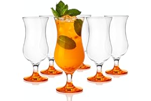 GLASMARK KROSNO 1992 Glasmark Krosno Cocktail Set De 6 À Cocktail 420Ml Verre À Cocktail Gin Eau Orange