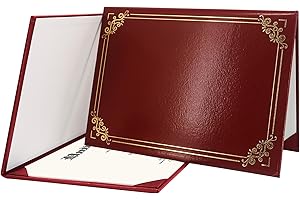 GraduationMall Diploma Copertura per Documenti e Premi e Certificati A4 La Laurea con Bordo d'oro Marrone