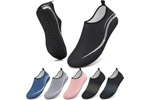 GITZING Water Shoes Beach Shoes for Women Men Swim Swimming Aqua Socks Barefoot Sea Pool Quick Dry Lightweight