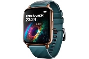 Fastrack Volt S1 Smart Watch for Man and Women Latest with 1.83" Display, Silicone Strap, BT Calling, 100+ Sports Modes, Heart Rate, SpO2, IP68, Ideal Smartwatch for Boys and Girls (Teal)