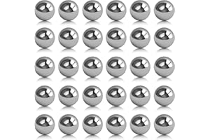 thirei Bola de Acero Inoxidable, Bolas Macizas Pulidas, 10 mm de Diámetro, 30 Piezas