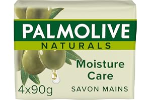 Palmolive Naturals - Moisture Care Oliv- och mjölktvålar (paket med 4)