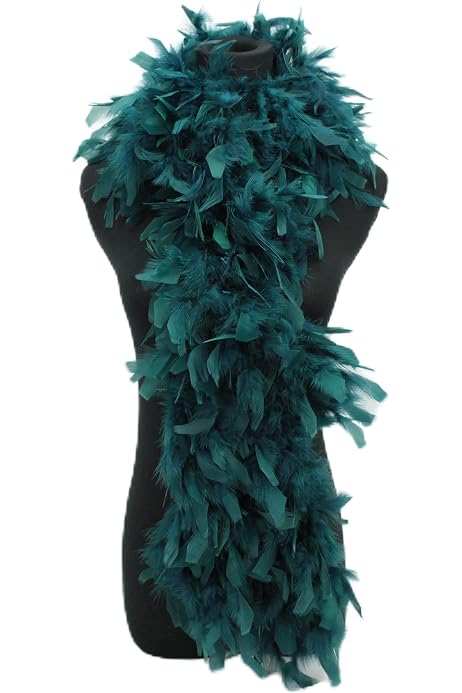 Boa De Plumas WIDMANN MILANO - Accesorio Elegante Para Fiestas Y Disfraces, 180 Cm, Color Negro Con Detalles Plateados