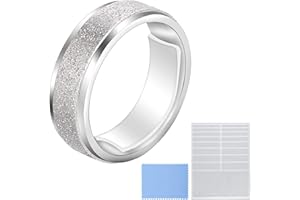 BLULU Ringgröße Verkleinern Lose Ringe Einsteller Unsichtbarer Ringgröße mit Sauberem Tuch zur Breiten Ringfixierung, 5 Blatt (85 Stücke Insgesamt)