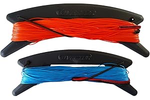 VECTOR KITELINES ZYZYZK Vector Winderset Quad Pro Vierleiner Drachenleine Drachenschnur 210/110 Kp 4 x 25 m für Lenkdrachen Leinenset