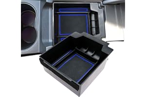 ‎LFOTPP LFOTPP Ateca Central Armrest Storage Box Original, Ateca Accessories Armrest Organiser Tray Centre Console Armrest Storage Box Inner Glove Box (Blue)