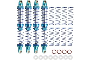 RXZIXYL Paquete de 4 amortiguadores delanteros y traseros RC de 70 mm, 80 mm, 90 mm, 100 mm, 110 mm, 120 mm, amortiguador de resorte montado ajustable, amortiguador de aceite axial SCX10 para coche de
