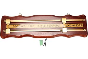 WISBOEY Marcador de Billar, Marcador de Pared, Marcador de Billar, Marcador Internacional de de Colores, Vino Tinto