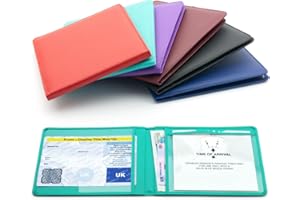 CKB LTD Turquoise Disabled Badge Holder Wallet for Car Blue Badge Soft PU Leather Protector Disability Parking Permit Protective Cover (Turquoise)