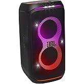 JBL Partybox Club 120, Altavoz portátil para fiestas, con asa plegable ergonómica, Bluetooth, espectáculo de luces, resistent