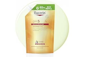 Eucerin pH5 Olio Detergente Doccia Refill 400 ml, Ricarica olio detergente corpo con Oli Naturali per una detersione quotidiana delicata, Oliodoccia pelle secca e sensibile per tutta la famiglia