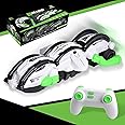 AMERTEER Remote Control Car, RC Car Stunt Toy 360° Roll Snake RC Stunt Car with LED Lights, Christmas & Birthday Gift toys for 3-12 Year -Old Kids Boys/Girls - 2 Batteries for 30+min (Green)
