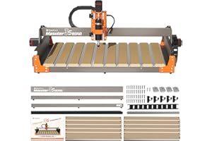 FoxAlien 3S 8040 X-axis Extension Kit with T-slot Hybrid Spoilboard for Masuter 3S CNC Router Machine, for Large Engraving Carving Projects (Extend X-axis to 800mm)