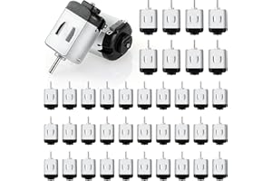 Coume 40 Pack Dc Motor 1.5-3v 23000rpm Mini Hobby Electric Motor High Speed Torque for DIY Remote Control Toy Car Science Experiments