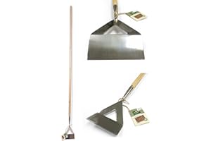 GREENMAN GARDEN TOOLS Greenman Dutch Hoe Ash Handled Stainless Steel 160cm (63") x 13cm (5")
