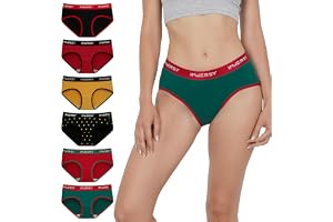 INNERSY Underkläder, damtrosor, bekväma bomullstrosor, flerpack, ventilerande trosor i 6-pack