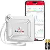 ThermoPro TP351 Bluetooth Akıllı İ&ccedil; Mekan Termometre ve Nem &Ouml;l&ccedil;er, 80m Menzilli Mobil Uygulama Destekli ve Işıklı Higrometre