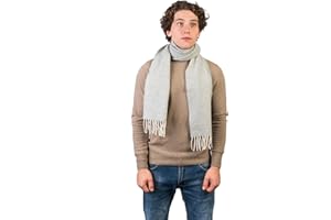 DALLE PIANE CASHMERE Écharpe en laine et cachemire à chevrons, Made in Italy - Homme