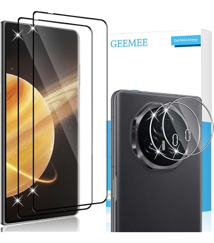 REY Pellicola salvaschermo 3D per Honor Magic V5, Nero, Vetro temperato, Copertura Completa, Pellicola Protettiva Protezione Schermo, 3D / 4D / 5D