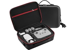 iEago RC Mini 2 SE Custodia da Trasporto, Impermeabile Borsa da Viaggio Case Rigida Scatola di Immagazzinaggio Portatile con Tracolla Regolabile per DJI Mini 2 SE/Mini 2 Drone Accessori, Nero