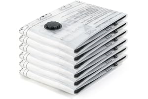 GRIFEMA Sacs de Rangement Sous Vide 6 Pièces (60x40 cm) Réutilisables - Gain de Place Optimal pour Literie, Couettes, Couvertures et Voyage - GH83-4