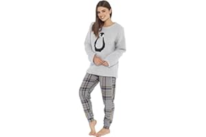 Daisy Dreamer Womens Snuggle Fleece Pyjama Set Ladies Loungewear Pyjamas Warm Soft Fleece Pj Lounge Sets