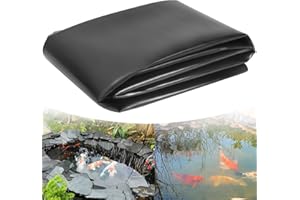 Storystore Pond Liner, 3mx3m Preformed Pond Liner HDPE Black Heavy Duty Underlay Garden Membrane Pond Lining for Fish Pond Landscaping, Garden Pool, Water Feature Streams Fountains