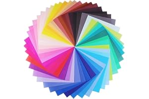 Opret Origami Paper, 100 Sheets 20x20cm / 8 inch Large Origami Paper 50 Vivid Colours Single Sided for Arts and Crafts Projects