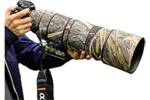 ‎ROLANPRO Rolanpro Camoflage Objektivschutz für Sony FE 200–600 mm F5.6–6.3 G OSS Coat Lens Protective Sleeve Case-#49 Grass Waterproof