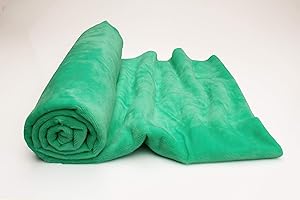 ORIENT FASHION Minky Winky Plaine tissu en peluche lisse 50 x 160 cm (Menthe)