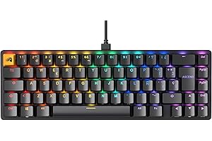 Glorious Gaming GMMK 2 Compact 65% - Teclado gaming mecánico, compacto TKL 65%, carcasa de aluminio, personalizable, keycaps dobles, switches Fox, RGB, distribuciones QWERTY español - Negro