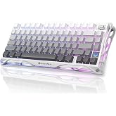 GravaStar Mercury K1 RGB Kablosuz Mekanik Gaming Klavye, Al&uuml;minyum &Ccedil;er&ccedil;eveli, İngilizce Q, Beyaz